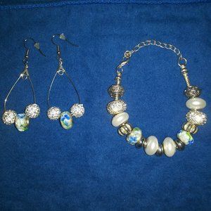 Bracelet and Earrings Set